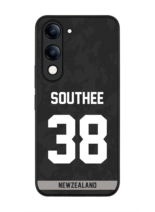Stylizedd For vivo Y29s 5G / Y19s 5G Case,Slim fit Camera Protection, Shockproof Thin Phone cover  - New Zealand Tim Southee, Jersey No 38 - Image 1